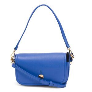 RADLEY LONDON Blue Leather Bathurst Mews Small Flap Over Crossbody